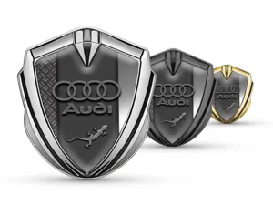 Audi Car Logo Badges Luxury Design Alloy Detail